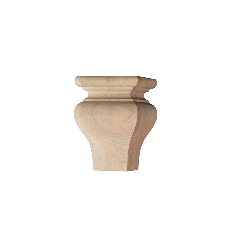 Square Tulip Furniture Foot - Species:Maple Soft